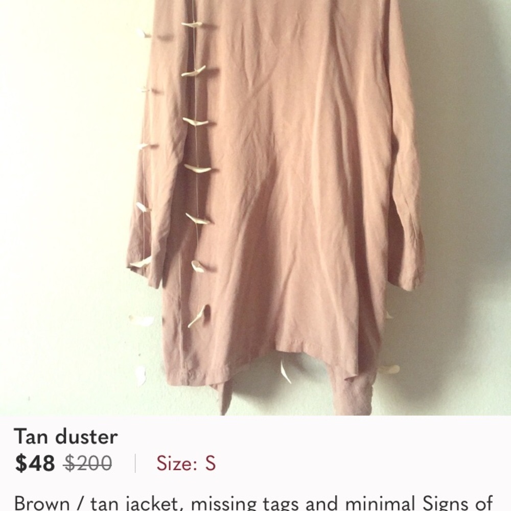 Tan Duster - image 3